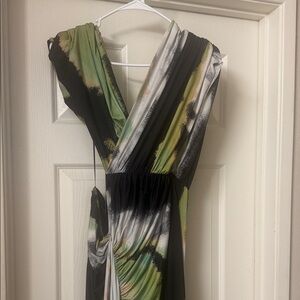 Fashion Nova Green Combo Maxi Dress